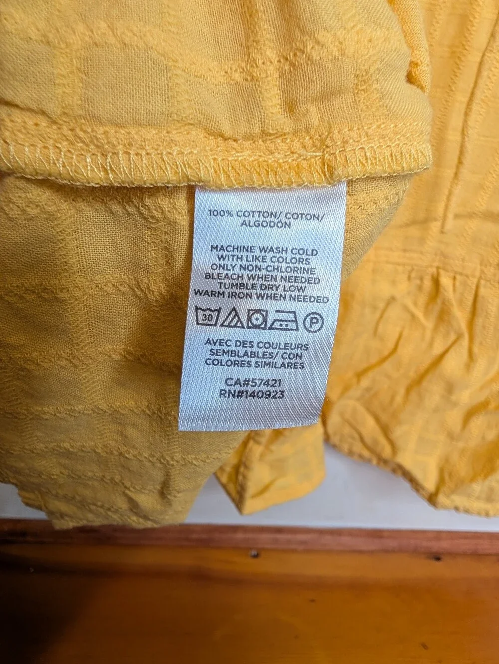 LOFT Outlet Yellow Textured Peplum Top Womens M Puff Sleeve Split V-Neck Boho